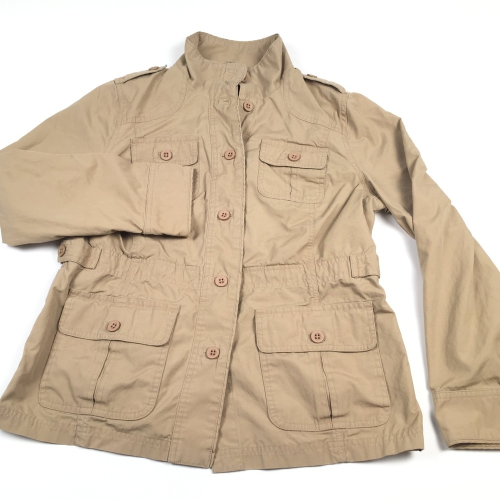 LLBean Tan Reg Small Vented Women's Long Sleeve